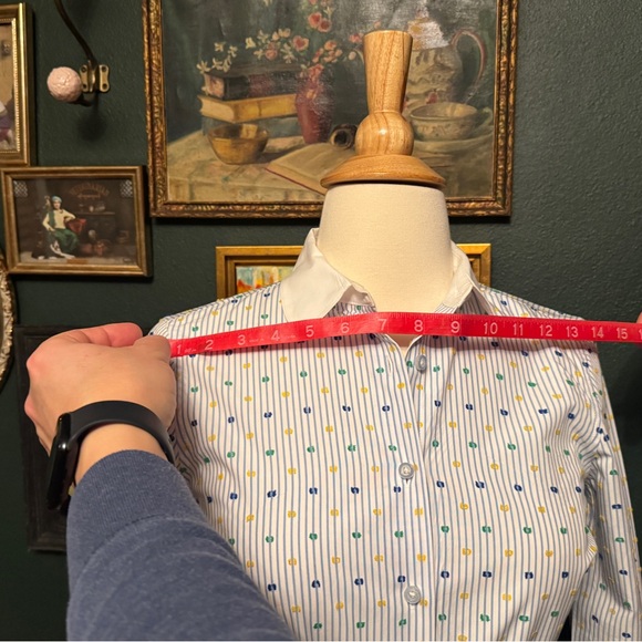 Brooks Brothers Blue and White Patterned Dress - Picture 6 of 10